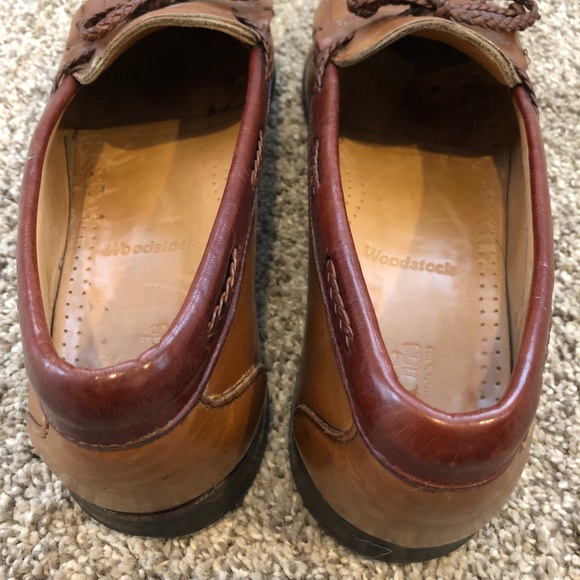 Allen Edmonds Woodstock Men Brown Leather Loafers - Picture 6 of 14